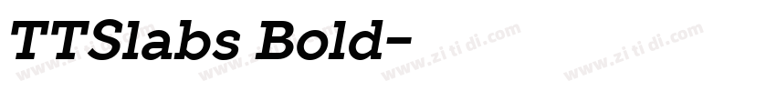 TTSlabs Bold字体转换